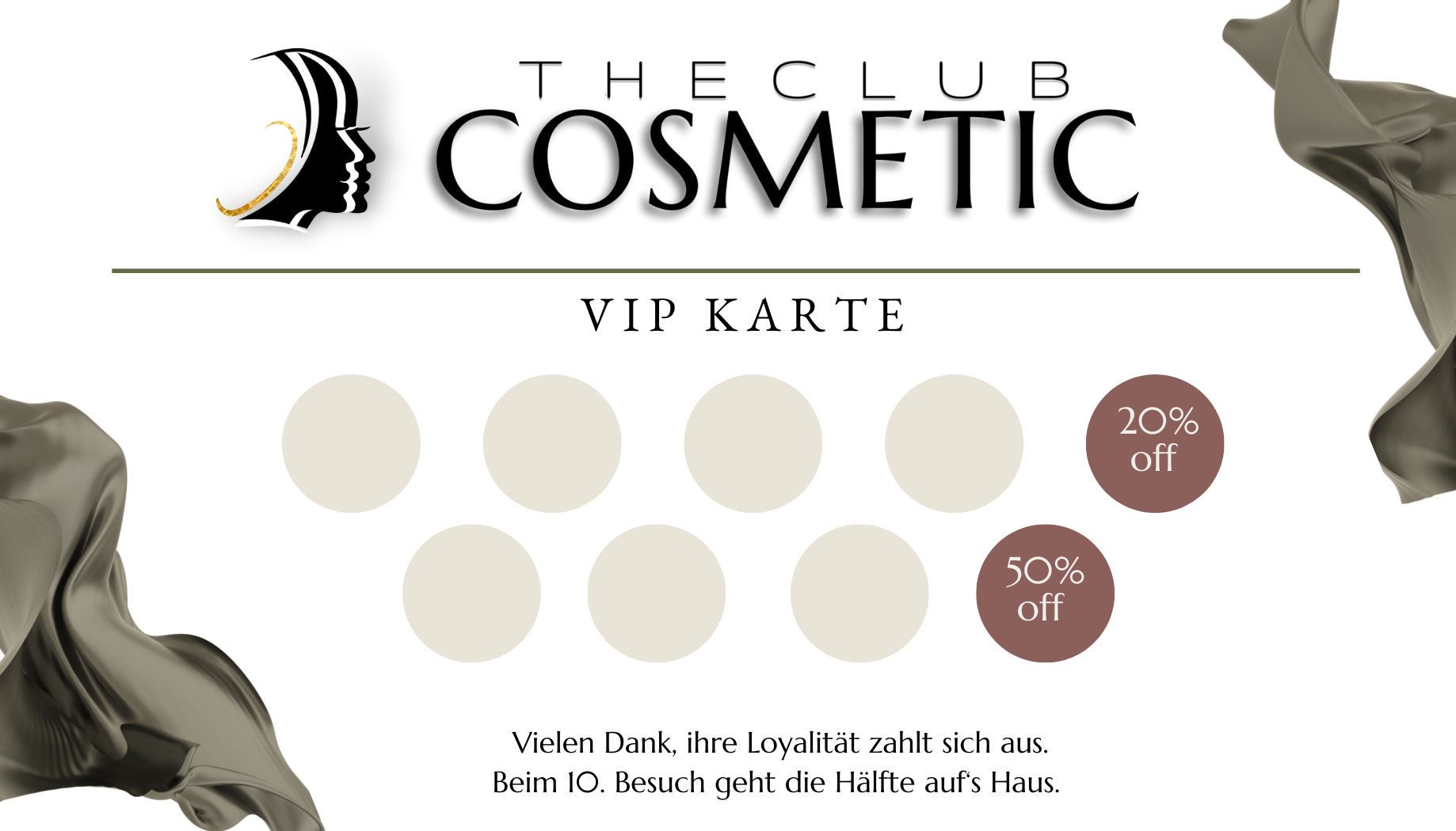 The Club Cosmetic VIP Karte